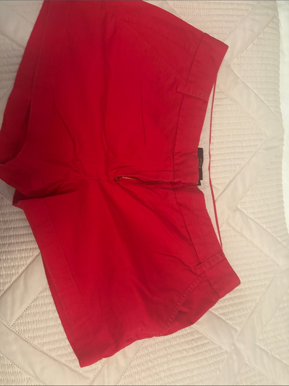J. Crew Bright Red Cotton Blend Women's Shorts
